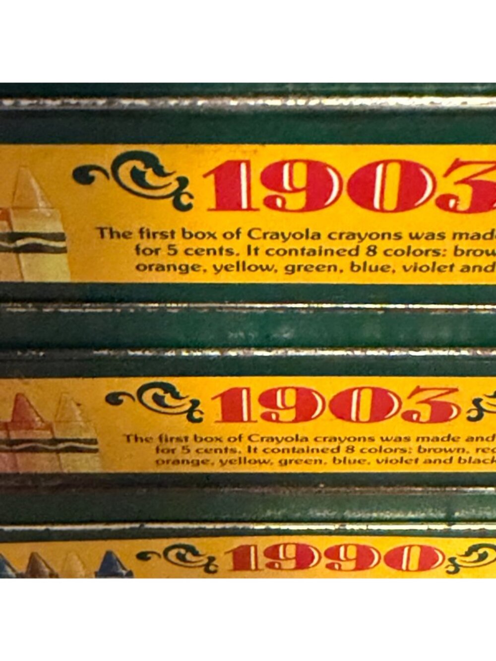 Rusted Crayola Collectors Colors Limited Edition Metal Box Tin Set 3 Vintage Lot - Picture 7 of 9